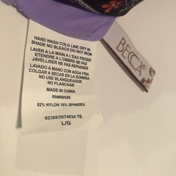 NWT Becca Swim Top - Size L - Picture 3 of 3